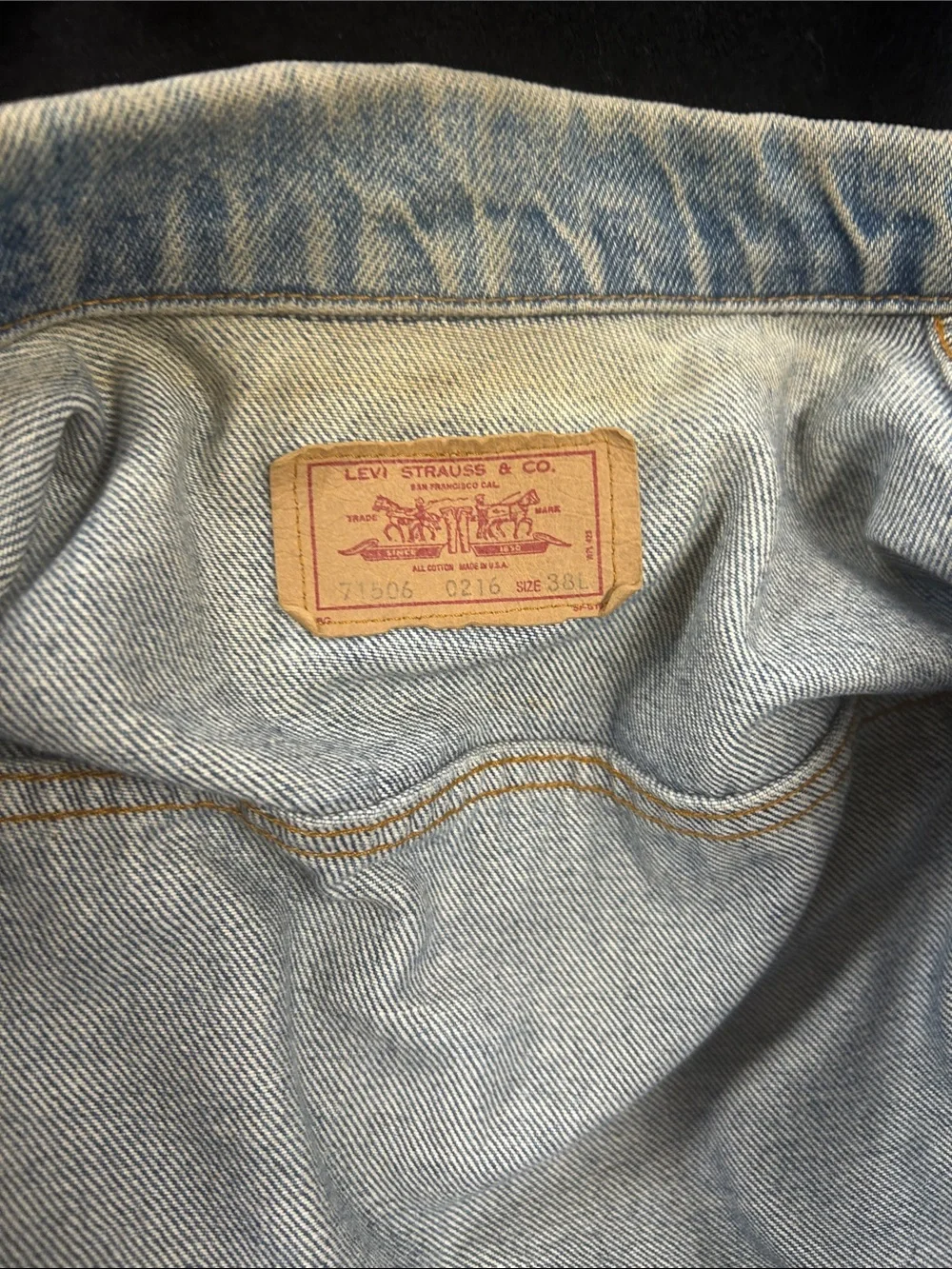 Levi's Light Blue Denim Jacket with Classic Leather Label